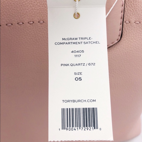 Tory Burch McGraw Leather Triple Compar Satchel - Picture 5 of 8